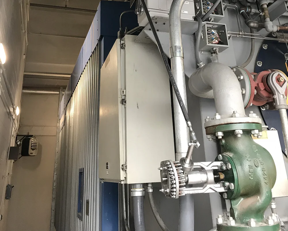 Coen Burner with a gas valve