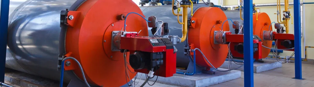 Row of boilers